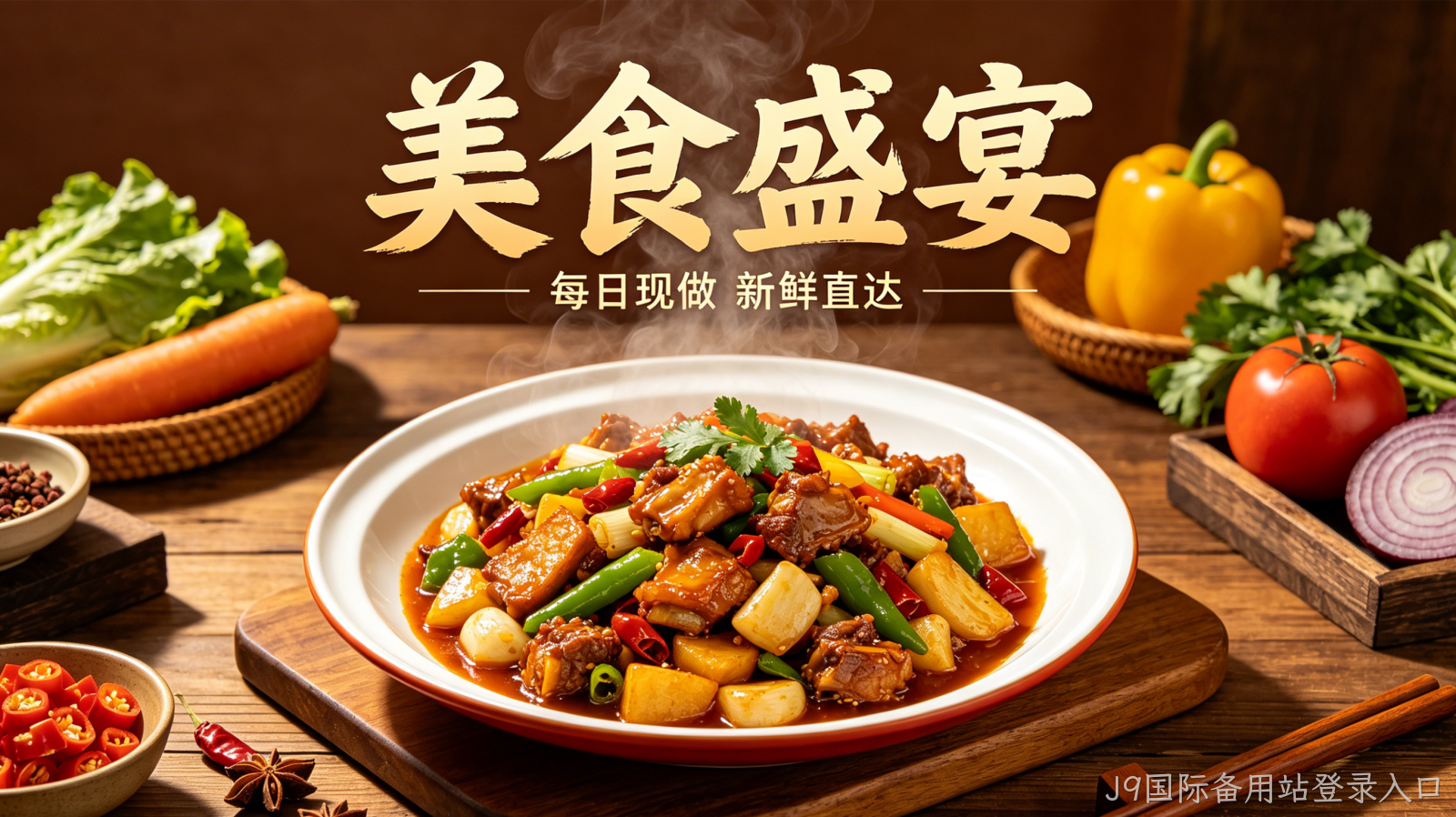 餐饮官网定制案例｜J9国际备用站登录入口打造品牌引流转化阵地